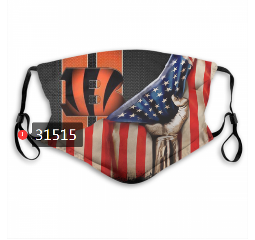 NFL 2020 Cincinnati Bengals #71 Dust mask with filter->nfl dust mask->Sports Accessory